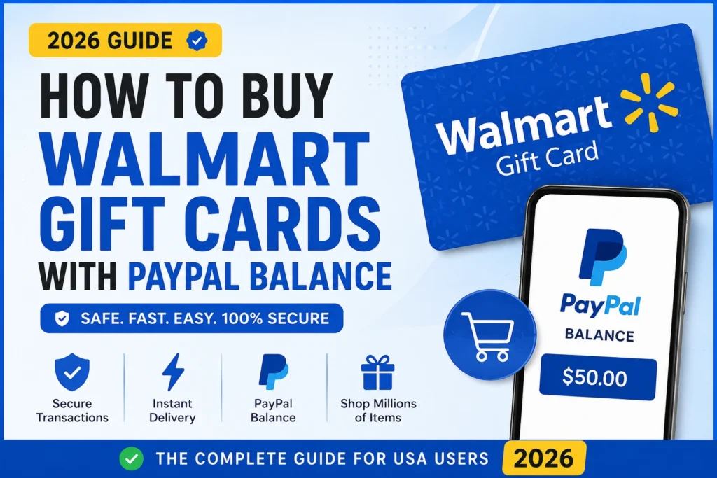buy walmart gift card with paypal balance